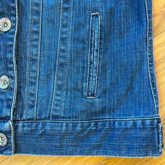 Tribal Denim Jeans Jacket Women’s Long Sleeve Stretch - Picture 10 of 15